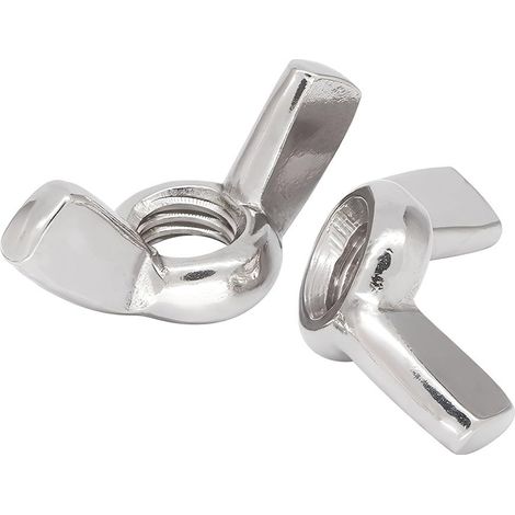 10 Pièces Écrou Papillon M8 en Acier Inoxydable - écrous à oreilles Écrous à Ailettes pour Outils de Bricolage, réparation à domicile, les produits artisanaux extérieurs (1/5)