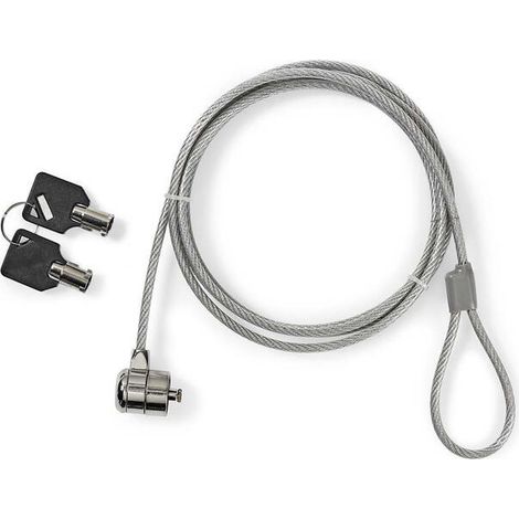 Nedis Candado Para Porttil  Tipo De Bloqueo: Llave  1.80 M