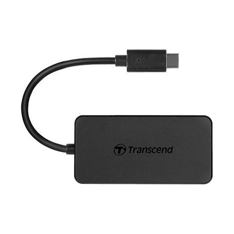 Transcend Hub2c Usb 3.2 Gen 1, 4 Puertos (3.1 Gen 1) Tipo-C, Negro (1/2)