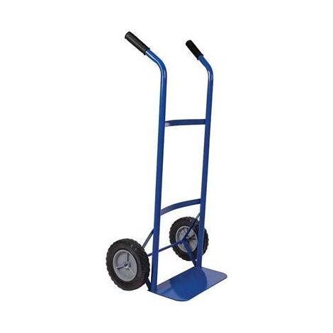 Sackkarre Stahl Vollgummireifen bis 80kg, 110cm Plattform 35x18cm (1/7)