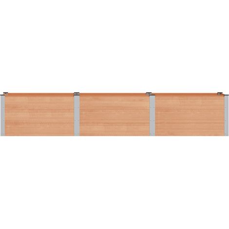 Maison Exclusive - Letto rialzato da giardino Marrone 300 x 50 x 54 cm