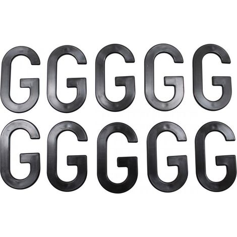 Buchstabe g für Kennzeichen tiflex h45mm neu für Motorrad