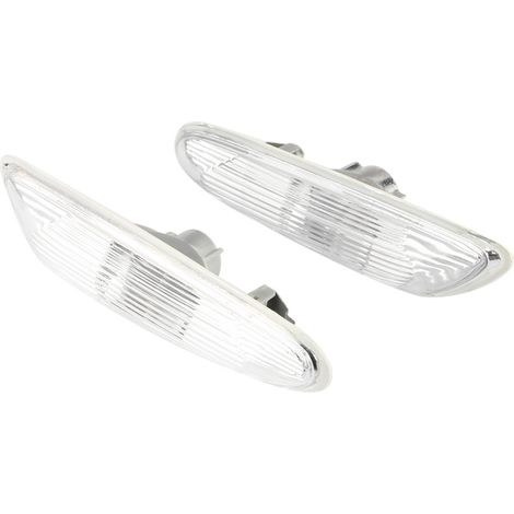 Feux de Position Clignotants Latéraux Sans Ampoule pour BMW Série 3 E90 E91 E92 E93 2006-2011 (Blanc) (1/5)