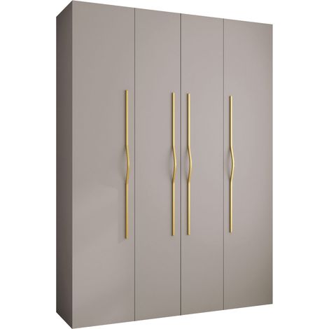 Armario Hartford 564, Cachemira, 246x180x42cm, Puertas de armario: Con bisagras, Número de estantes: 12 (1/5)