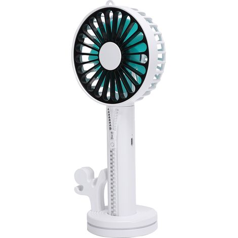 Mini ventilateur portable détachable rechargeable par USB, multifonctionnel, de bureau ou à main. (1/5)