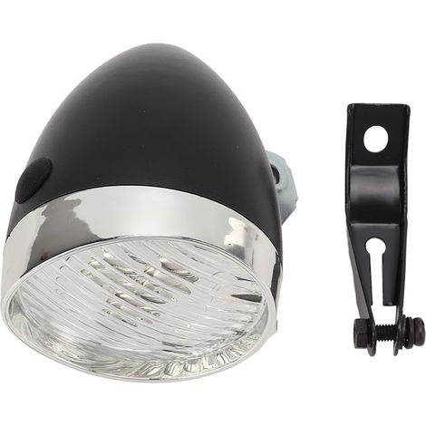 Phare avant rétro à 3 LED pour vélo, style vintage, pour une sécurité optimale et une décoration de nuit. (1/4)
