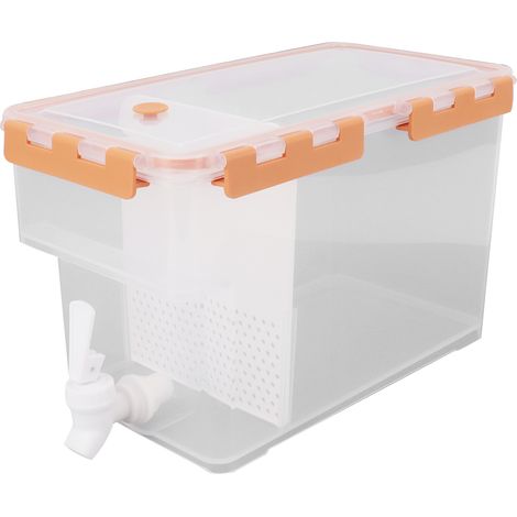 Bouilloire Filtre 3,5L Grande Capacité Multifonction pour Boissons Froides Réfrigérateur Orange (1/5)