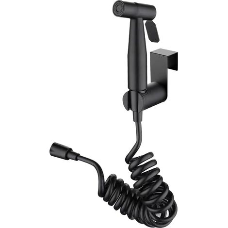 Kit Douchette Wc, Tuyau Télescopique 150 Cm, Support Réservoir, Acier Inoxydable, Salle De Bain (1/5)