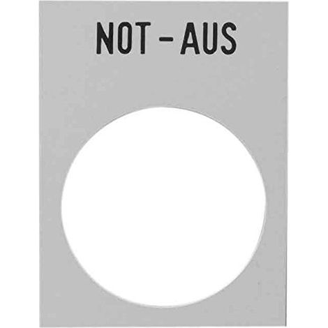 Schneider Electric Anzeigeschild ge, NOT-AUS ZB2BY420001