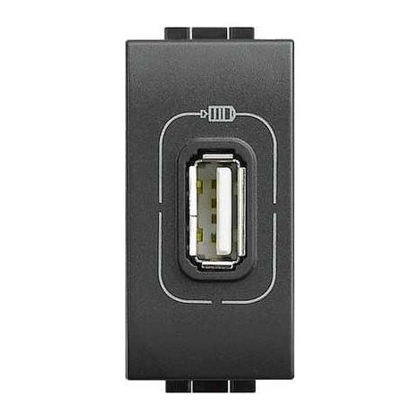 L4285C Cargador con Puerto USB Antracita Livinglight