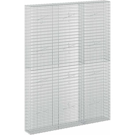 Gabion avec fil de 5 mm et maille de 5x2,5 cm 150x20x200 cm vidaXL (1/5)