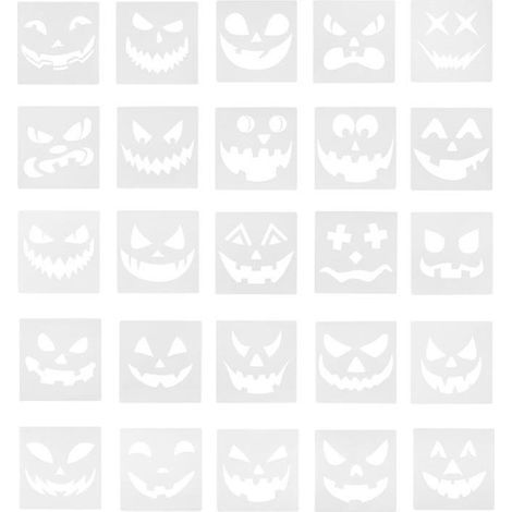 25 gabarits de peinture pour décorations d'Halloween (1/3)