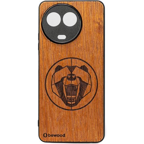 Bewood Holzetui für Realme 11 5G MERBAU BEAR (1/2)