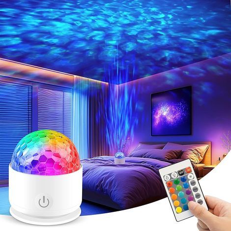 Projecteur Ciel Etoile, Projecteur Galaxie Avec Télécommande, Veilleuse Enfant Rechargeable, Projecteur Led Pour Décoration des Chambres, Enfants, Adultes (1/5)