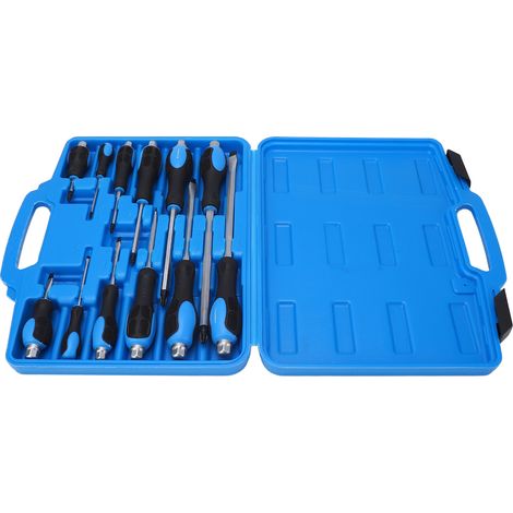 Lot de 12 tournevis antidérapants avec tige traversante, coffret pour mécanicien (1/5)