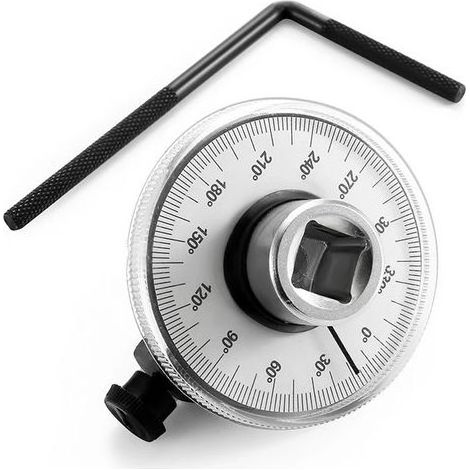 Clé d'angle 1/2" - Carteau - Compteur de couple à cadran 0-360° pour serrage précis (1/2)