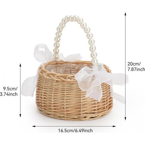 Petit panier en rotin - - Beige - 16,5 x 16,5 x 9,5 cm - Artisanal (1/5)