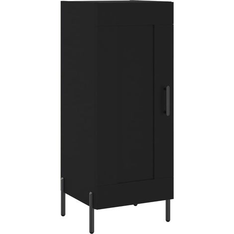 Credenza buffet cassettiera mobile contenitore organizer cucina soggiorno soggiorno 34,5 x 34 x 90 cm multistrato nero 020035901