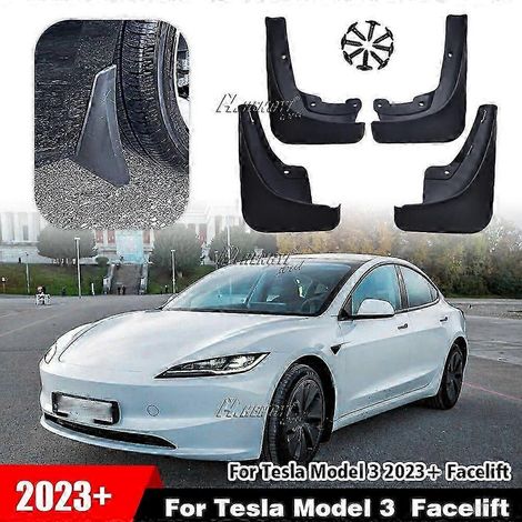 Superbes bavettes de protection anti-coupures (4 pièces) pour Tesla Model 3 2023+ restylée (neuves) (1/5)