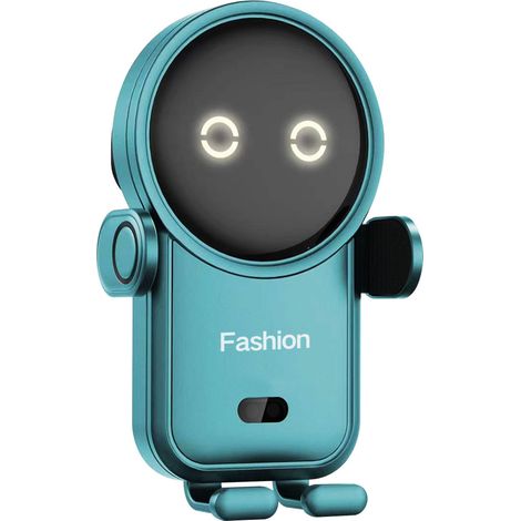 15W Fast Charging Car Wireless Charger, Automatic Touch Sensing Car Phone Holder with Wireless Charging - Blue with Air Vent Mount (1/4)