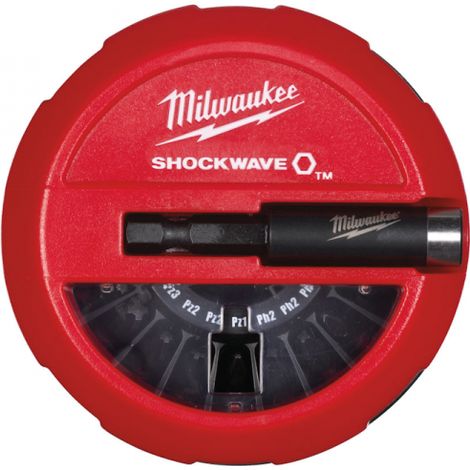 MILWAUKEE ZESTAW KOŃCÓWEK 15el ShW /PH-PZ-TX+UCHWYT. (1/2)