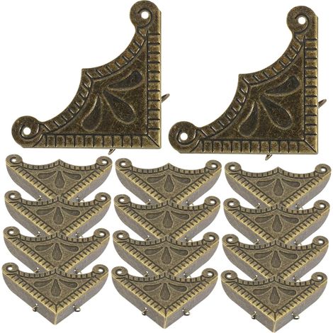 30 protège-coins décoratifs bois style vintage pour boîtes (1/5)