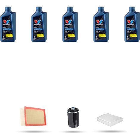 Kit tagliando 3 FILTRI e 5L OLIO compatibile con Audi Q5 (8RB) 2.0 tfsi 162kw dal 2013 (1/5)
