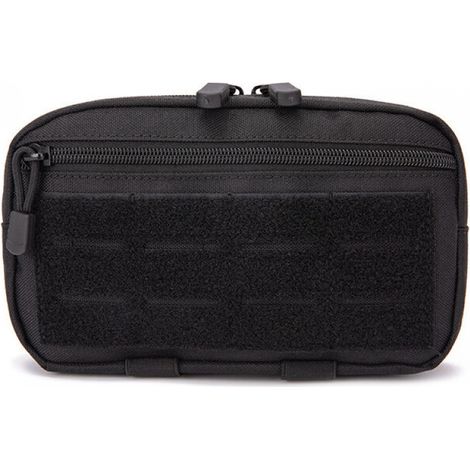 Sac tactique polyvalent, trousse de premiers secours militaire, sac de rangement médical pour jeux de guerre et randonnée (noir) (1/4)
