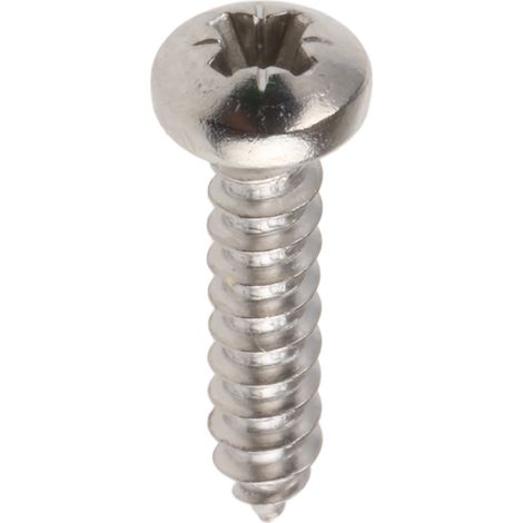 Vis autotaraudeuse RS PRO, N°4 x 13mm, tête Cylindrique, en Acier Inoxydable ( Prix pour Boîte de 100 )