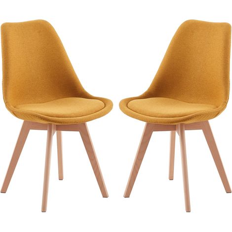 Lot de 2 chaises Scandinaves pour Salle à Manger (1/4)