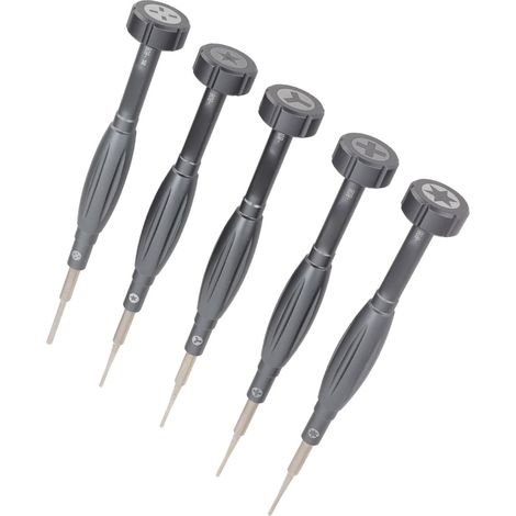 Lot de 5 tournevis en acier allié, cruciforme, hexagonal et à trois pans, outil de haute précision pour la réparation (1/5)