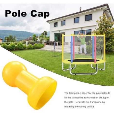 Lot de 8 Embouts de Trampoline - Capuchon D'extrémité de Trampoline Ø 25 Mm Embouts de Protection pour Barres de Filet de Trampo (1/5)