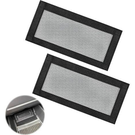 Accessoires pour Model 3 et Model Y, cache de ventilation sous le siège, cache de commande de climatisation pour les bouches d'aération, cache de ventilation arrière, fermeture Velcro (2 pièces) (1/5)