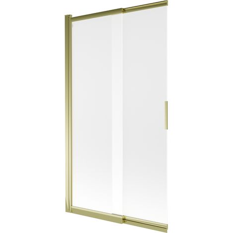 Mexen Fox zweiflügelige Schieebadewannenwand 100 x 150 cm, matt, gold - 891-100-002-50-30 (1/5)