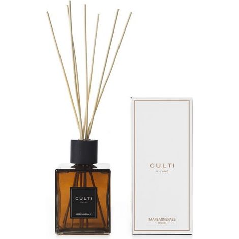 CULTI MILANO - Diffusore di fragranza a bastoncini Mareminerale a midollino, accordo marino, musk minerale 1000ml