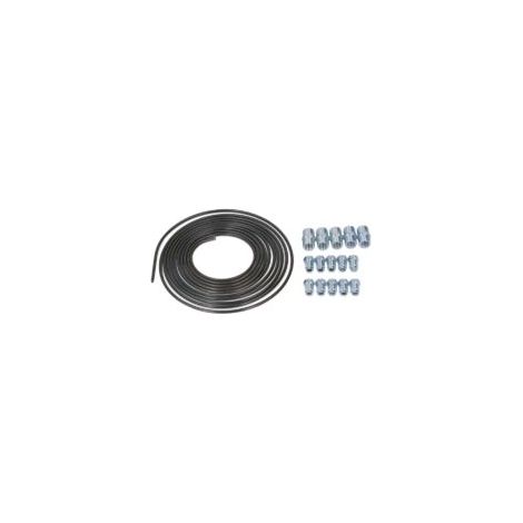 Kit tubo freno in acciaio rivestito in PVF da 5 m con connettori a vite da 4,75 mm, ricambi auto universali - Crezuo (1/4)