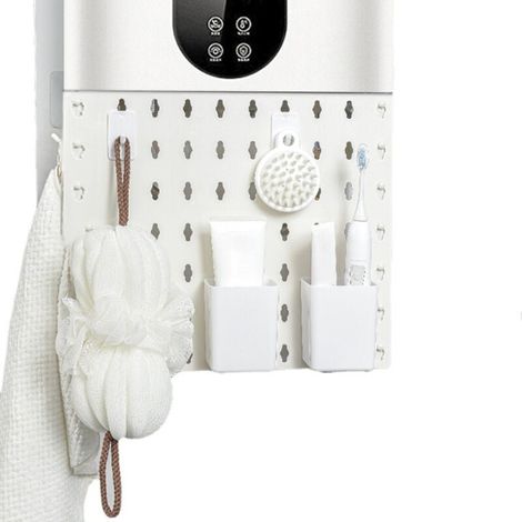 Pegboard Wall Mounted Display Multi Function Punching Free Storage Rack Gas Water Heater Pipe Cover--
