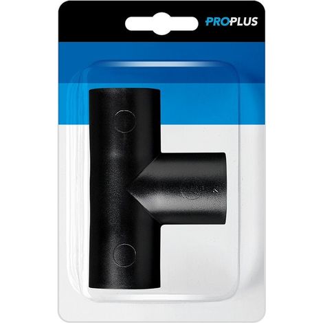 Raccord en t pour tuyau devacuation des eaux usees pe noir