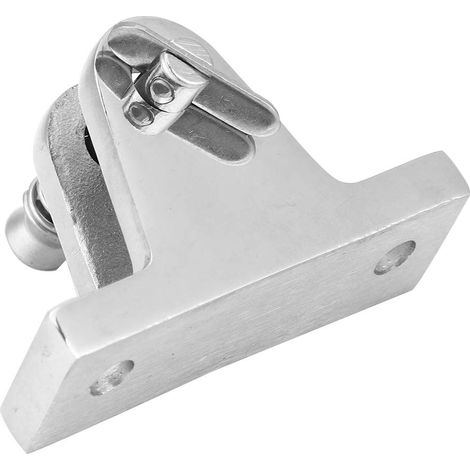 Zoternen 2 pezzi di cerniera per tendalino per barca, cerniera per ponte, staffa di fissaggio, accessori per barche a remi, montaggio piatto in acciaio inossidabile 316, 55 x 18 mm (1/4)