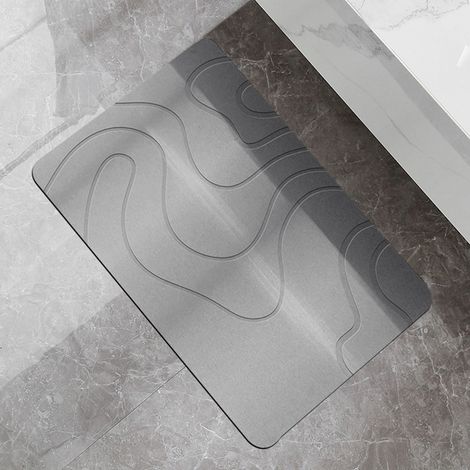 Tapis Absorbant En Terre De Diatomée - Salle De Bain Cuisine Entrée - Antidérapant Sans Lavage - 60 X 90 Cm (1/5)