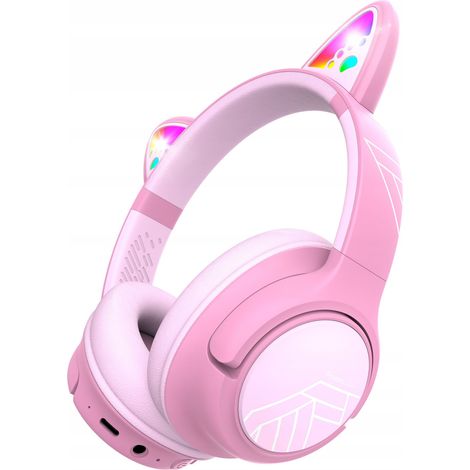 Cuffie wireless PowerLocus Bobo CAT con LED e ingresso AUX per bambini. (1/5)