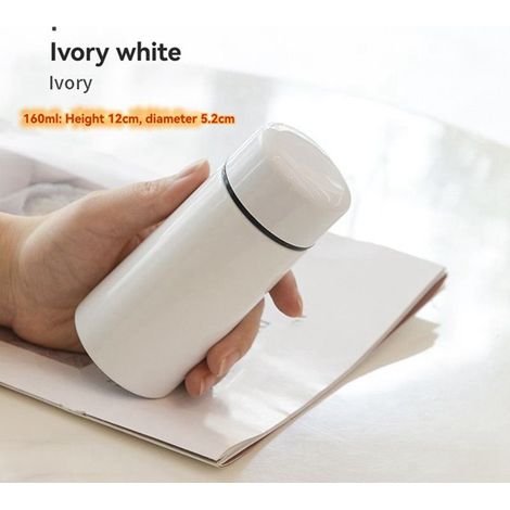 1 couleur : Blanc Matériau : Acier inoxydable 201 + Acier inoxydable 304 Gobelet isotherme de poche en acier inoxydable pour étudiants. (1/5)