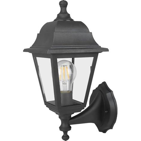 Outdoor Wall Light Diffuser Glass, E27 Socket 25W (Bulb Not Included), IP65 Waterproof Outdoor Light, Modern Outdoor Wall Lamp for Facades and Terraces (1/5)