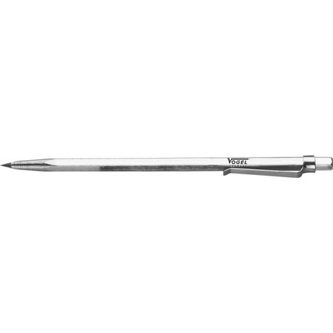 Vogel Germany Anreißnadel 6 mm 150 mm Hartmetall Spitze 6-kant mit Clip 334608