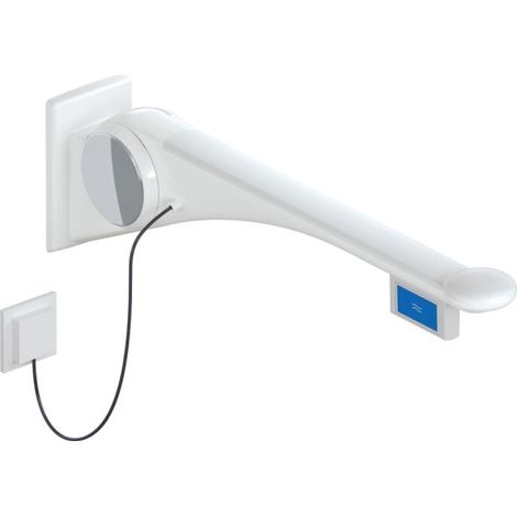 HEWI 802.50.44460 TB Poignée rabattable de soutien Premium, 900 mm, gauche (1/2)