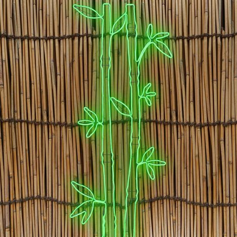 Lampe néon déco bambou 178x73 cm 480 leds couleur vert Lotti (1/5)