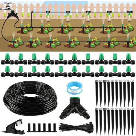 Kit d'irrigation Goutte, Micro Irrigation Goutte à Goutte (1/5)