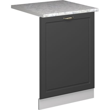 Panel frontal del lavavajillas Fame-Line, Antracita-Oro Landhaus, 60 cm , ET Mármol, Vicco (1/5)