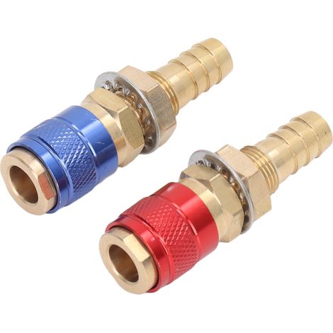 Adaptateur de gaz refroidi à l'eau, connecteur rapide portable en laiton avec fiche pour torche de soudage PTA DB MIG TIG M10 (10 mm) (1/5)