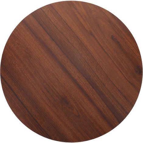 Plateau de remplacement rond en bois pour table basse de style bistro, idéal pour la cuisine, le salon, la salle à manger ou une terrasse extérieure (42,4 cm). (1/5)